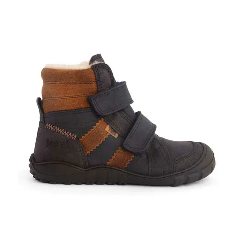 KOEL Barefoot Teenager Boots MILO 3.0 HYDRO WP navy cognac – Booties - Blau | shoedealo.shop – Bild 8