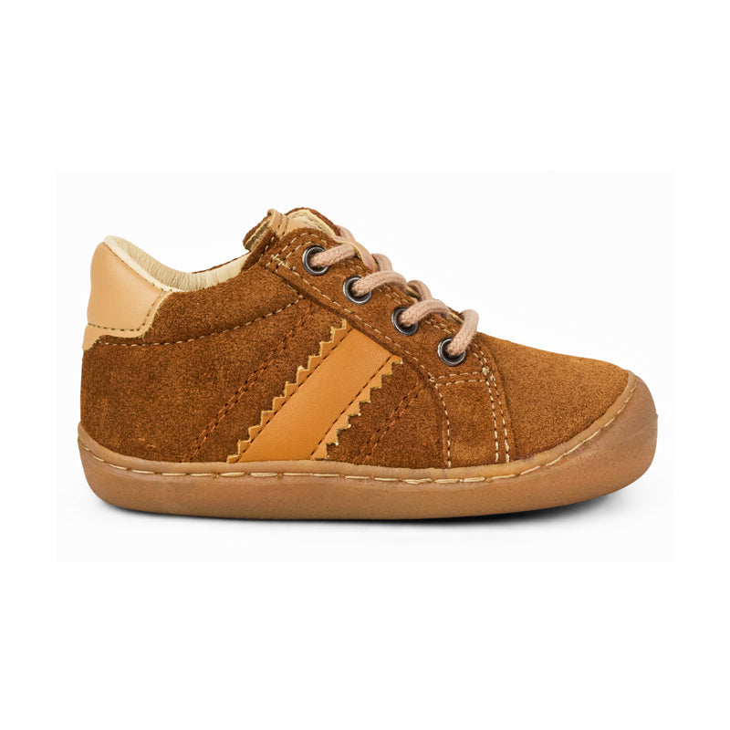KOEL Barefoot Kinder Sneakers BLAKE SUEDE 301 cognac