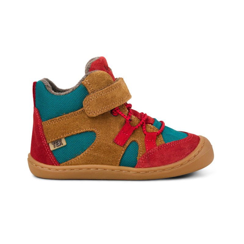 KOEL Kinder gefütterte Barefoot Booties BEAU MERINO cognac