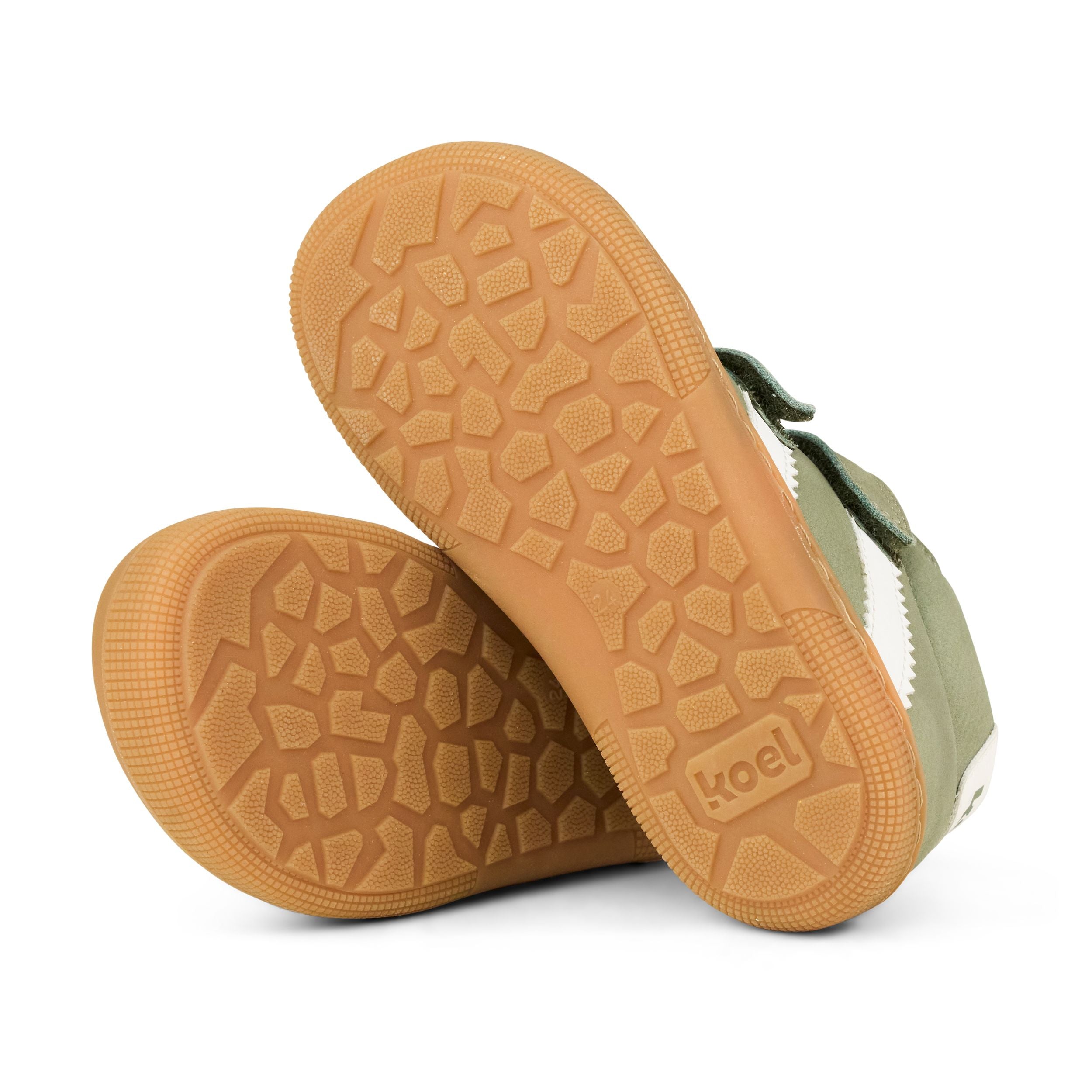 KOEL Kinder  Barefoot Sneakers DAVID LEATHER olive