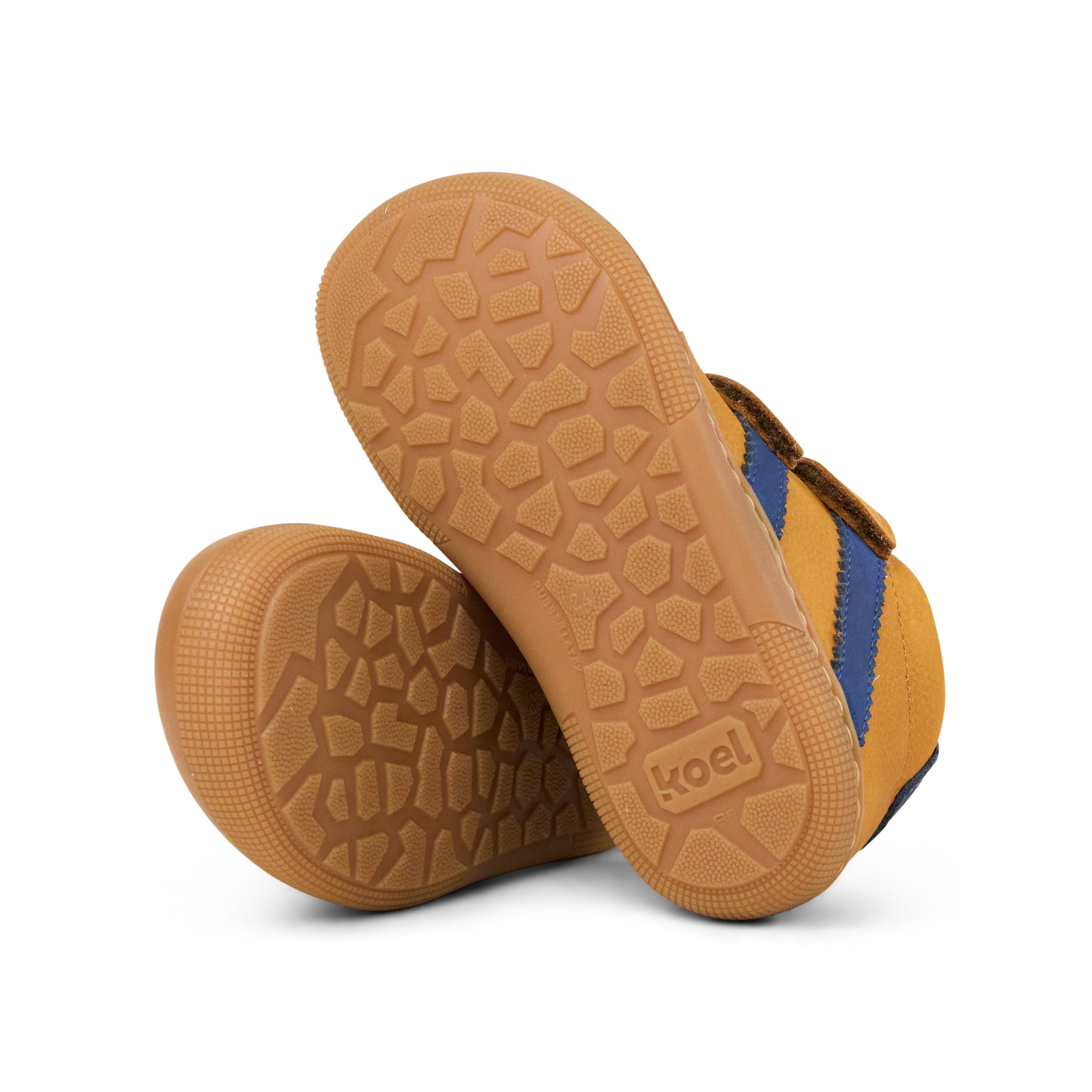 KOEL Barefoot Kinder Übergangsschuhe Sneakers DAVID HYDRO FELT cognac
