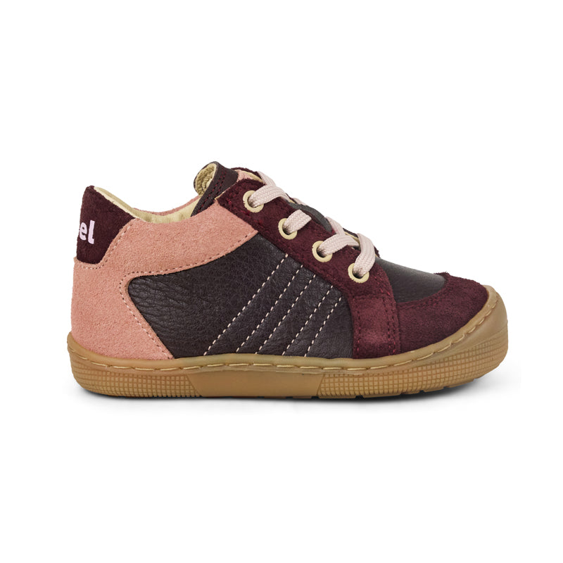 KOEL Barefoot KInder Sneakers DION SUEDE bordo