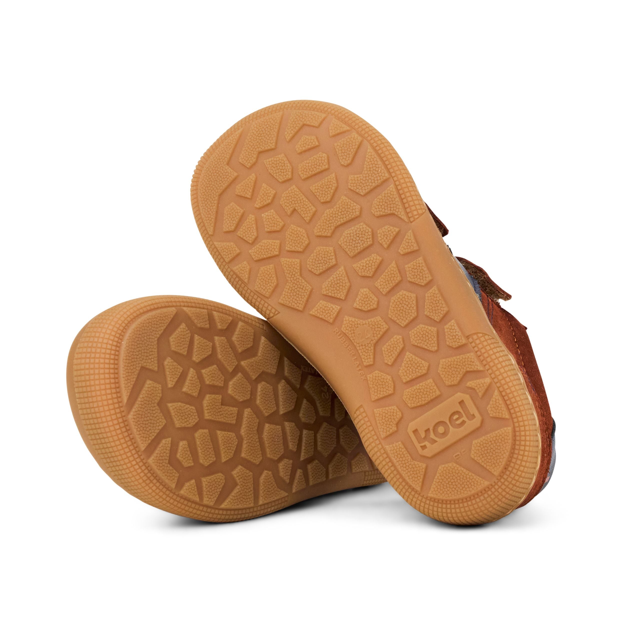 KOEL Barefoot Kinder Sneakers DENIS SUEDE 3.0 cognac