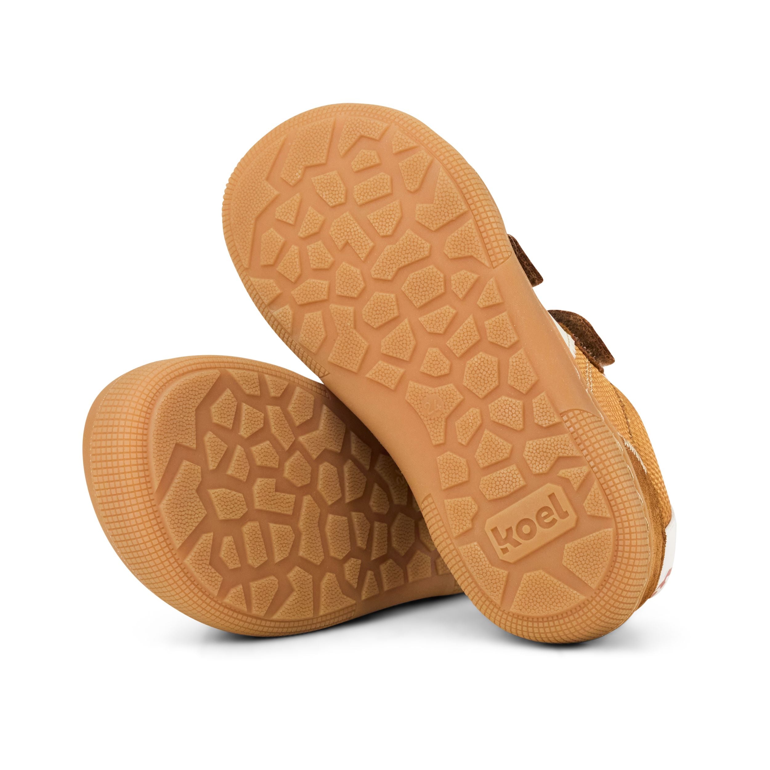 KOEL Barefoot Kinder Sneakers DENIS FABRICS 3.0 cognac