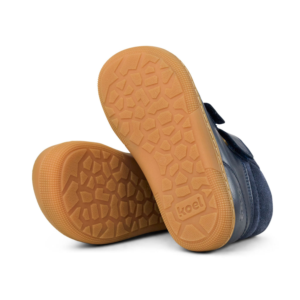 KOEL Barefoot Kinderstiefel - DEMIL WOOL 07T053 - blue
