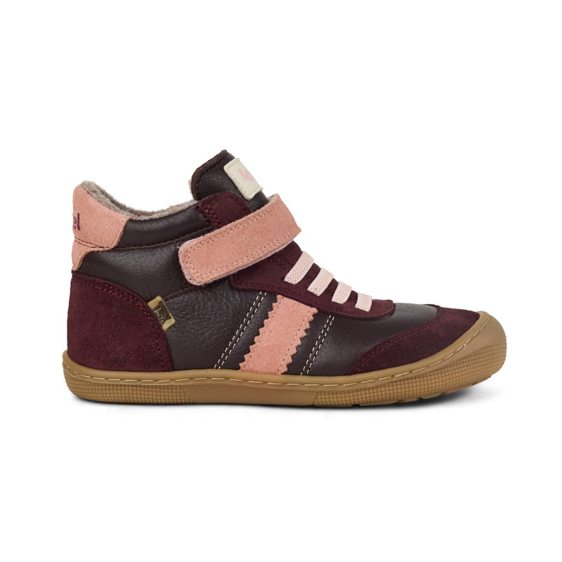 KOEL Barefoot Kinder Übergangsschuhe Sneakers DANIEL 3.0 SUEDE bordo