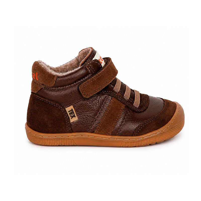 KOEL Barefoot Kinder Übergangsschuhe Sneakers DANIEL 3.0 SUEDE brown