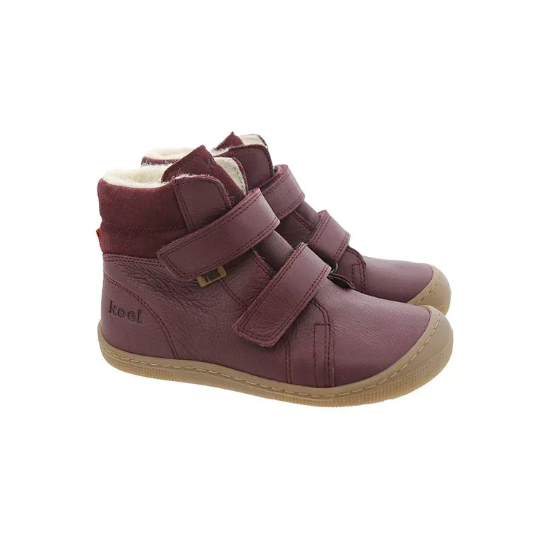 KOEL Barefoot Kinderstiefel - DEMIL WOOL 07T053 - bordo – Booties | shoedealo.shop – Bild 9