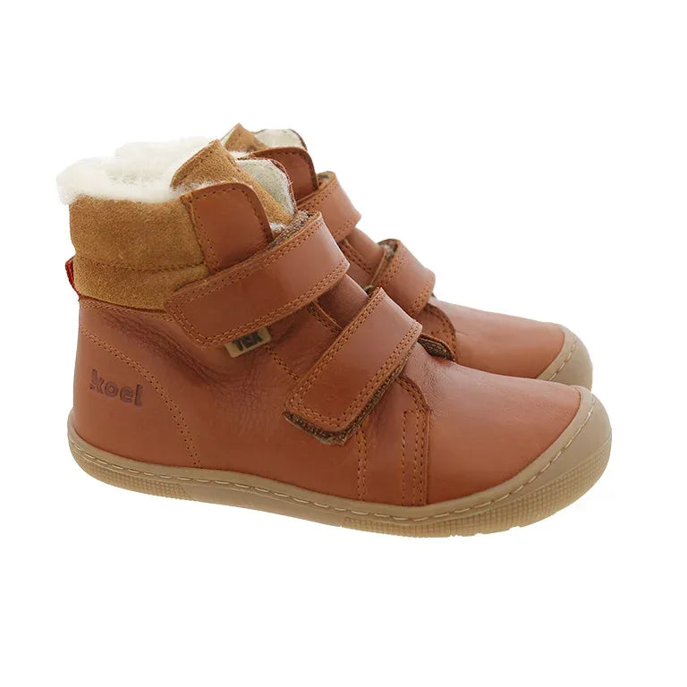 KOEL Barefoot Kinderstiefel - DEMIL WOOL 07T053 - cognac – Booties - Braun | shoedealo.shop – Bild 9