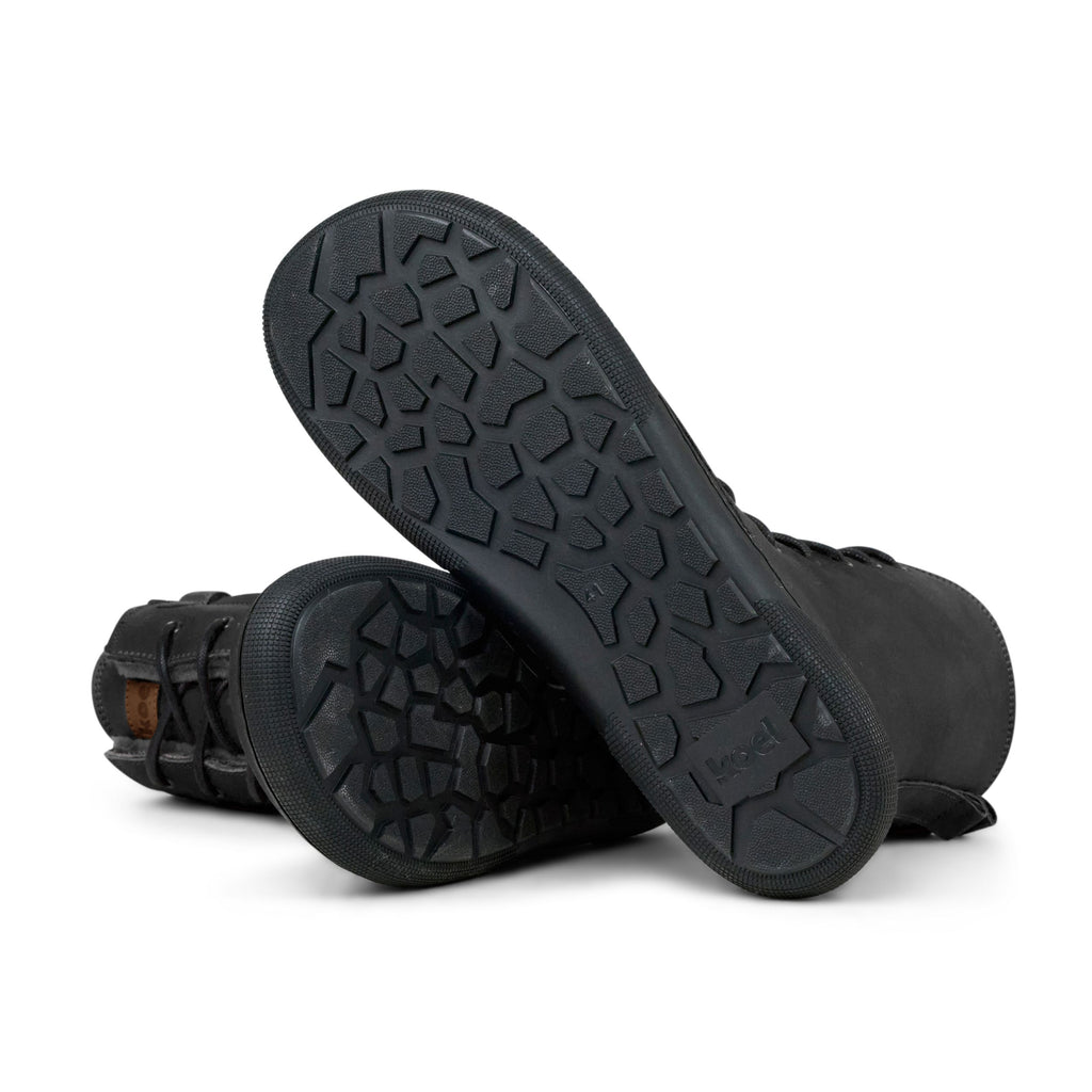 KOEL Damen Barefoot Winter Booties mit Lammwolle FARO black