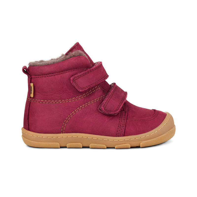 KOEL Barefoot Kinder Booties KASI WOOL extra weit - bordo