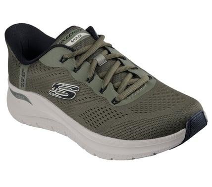SKECHERS in Übergröße ARCH FIT 2.0 LESTUR 232712WW extra weit OLBK – Sneakers Low - Grün | Jetzt bei shoedealo.shop entdecken!