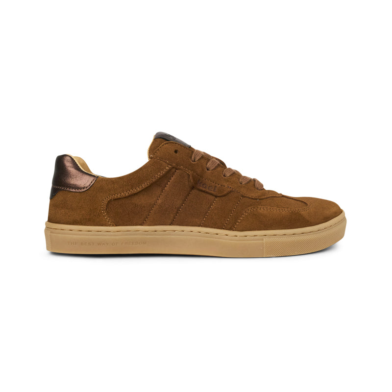 KOEL Damen Barefoot Sneakers HELENA SUEDE cognac