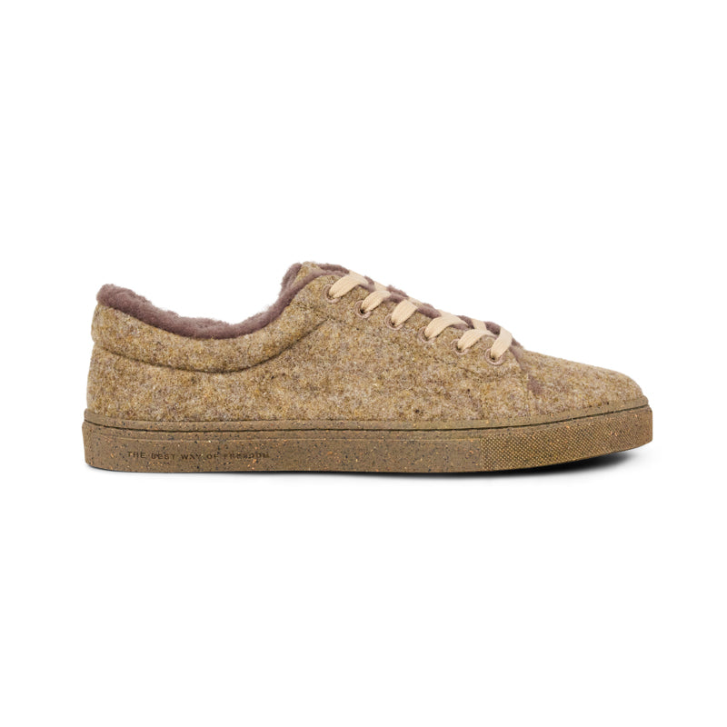 KOEL Damen Barfußschuhe Sneakers HOVIAN WOOL beige