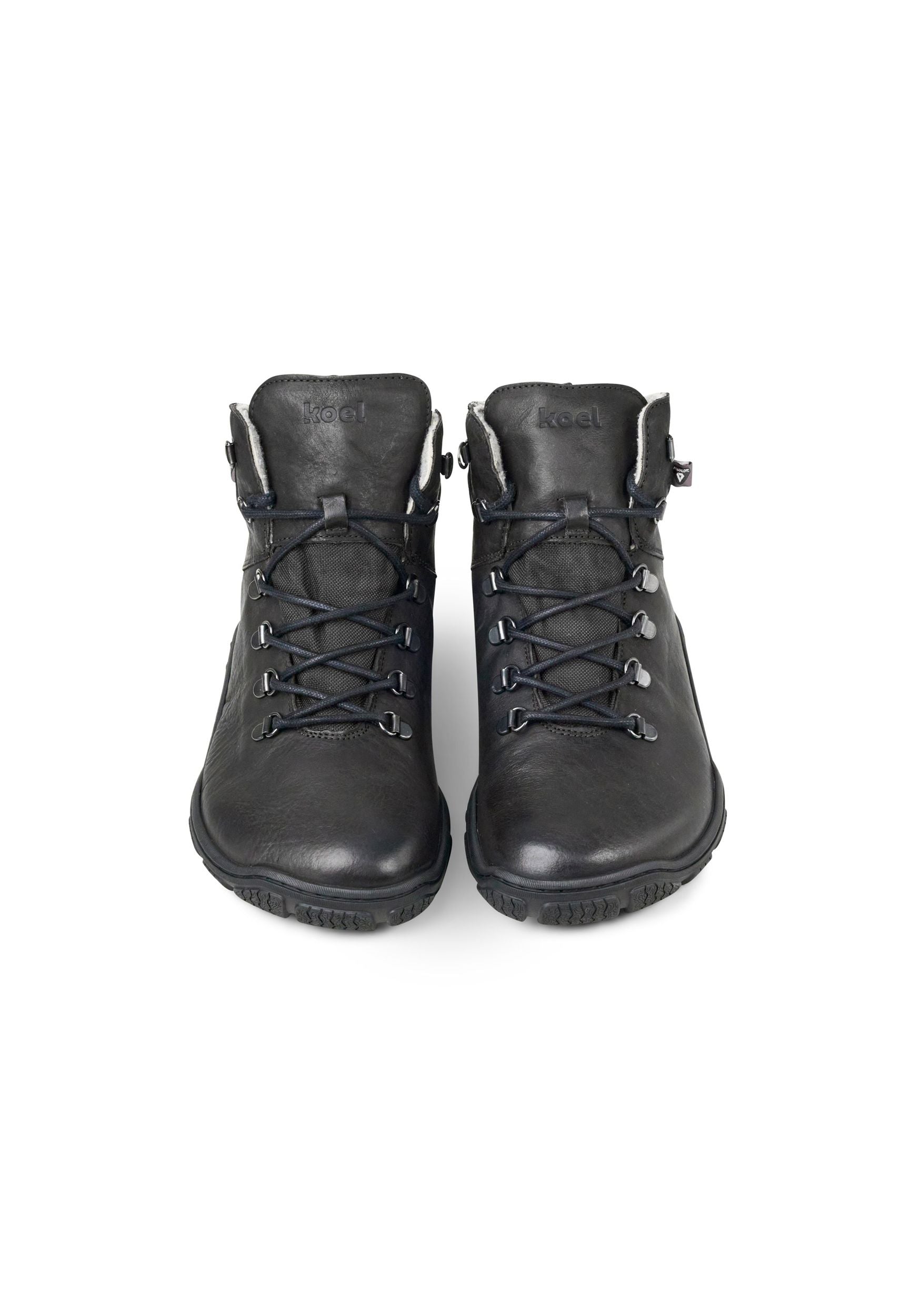 KOEL Herrenschuhe Barefoot Trekking Boots - RIKO MERINO - black