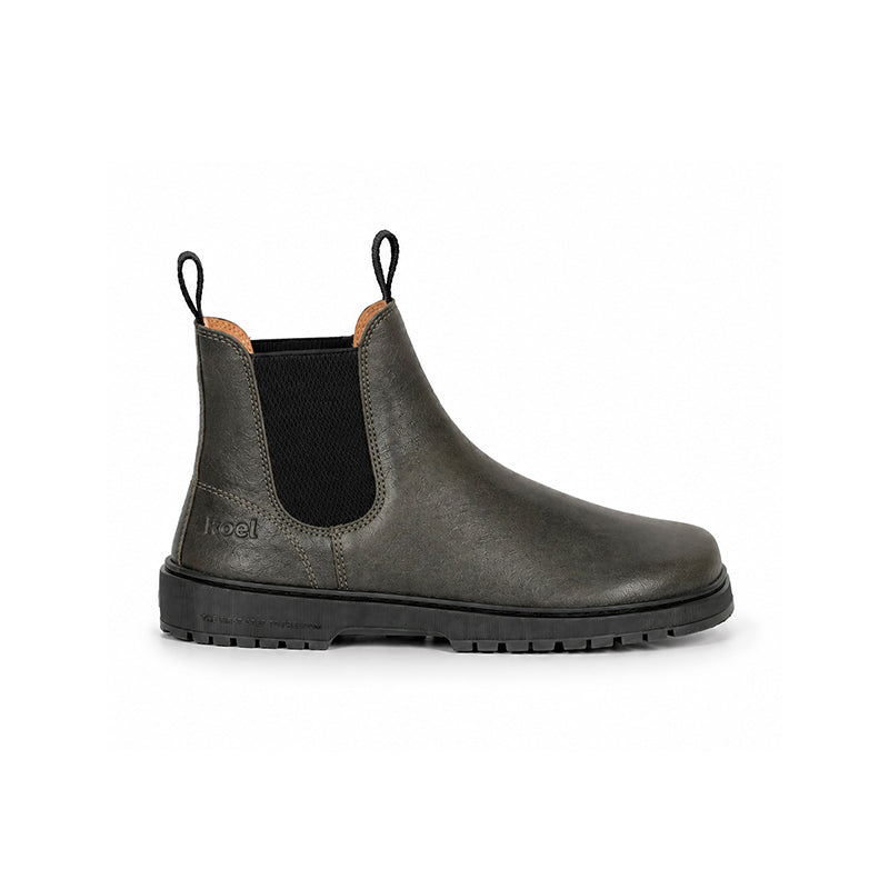 KOEL Damen Barefoot Chelseaboots GAVIEN LEATHER khaki