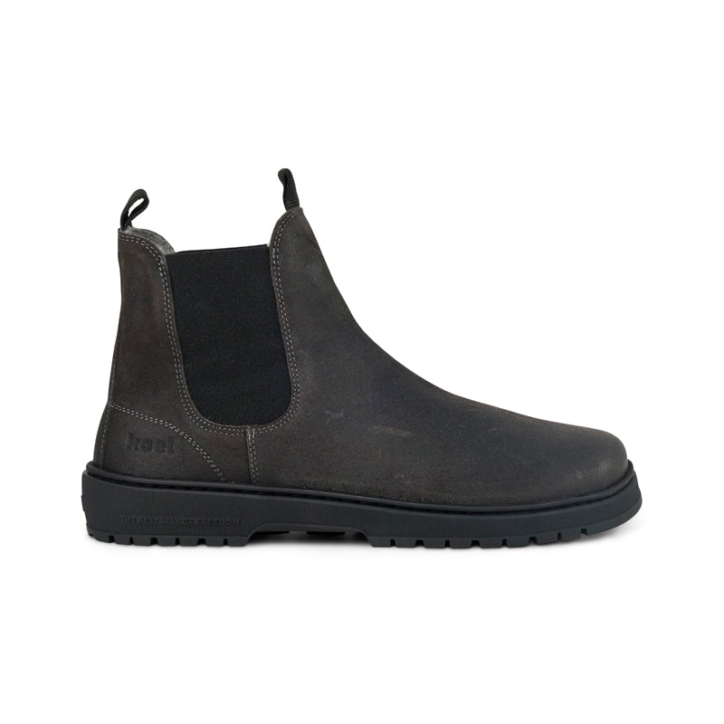 KOEL Damen Barefoot Chelseaboots GAVIEN SUEDE FELT dark grey
