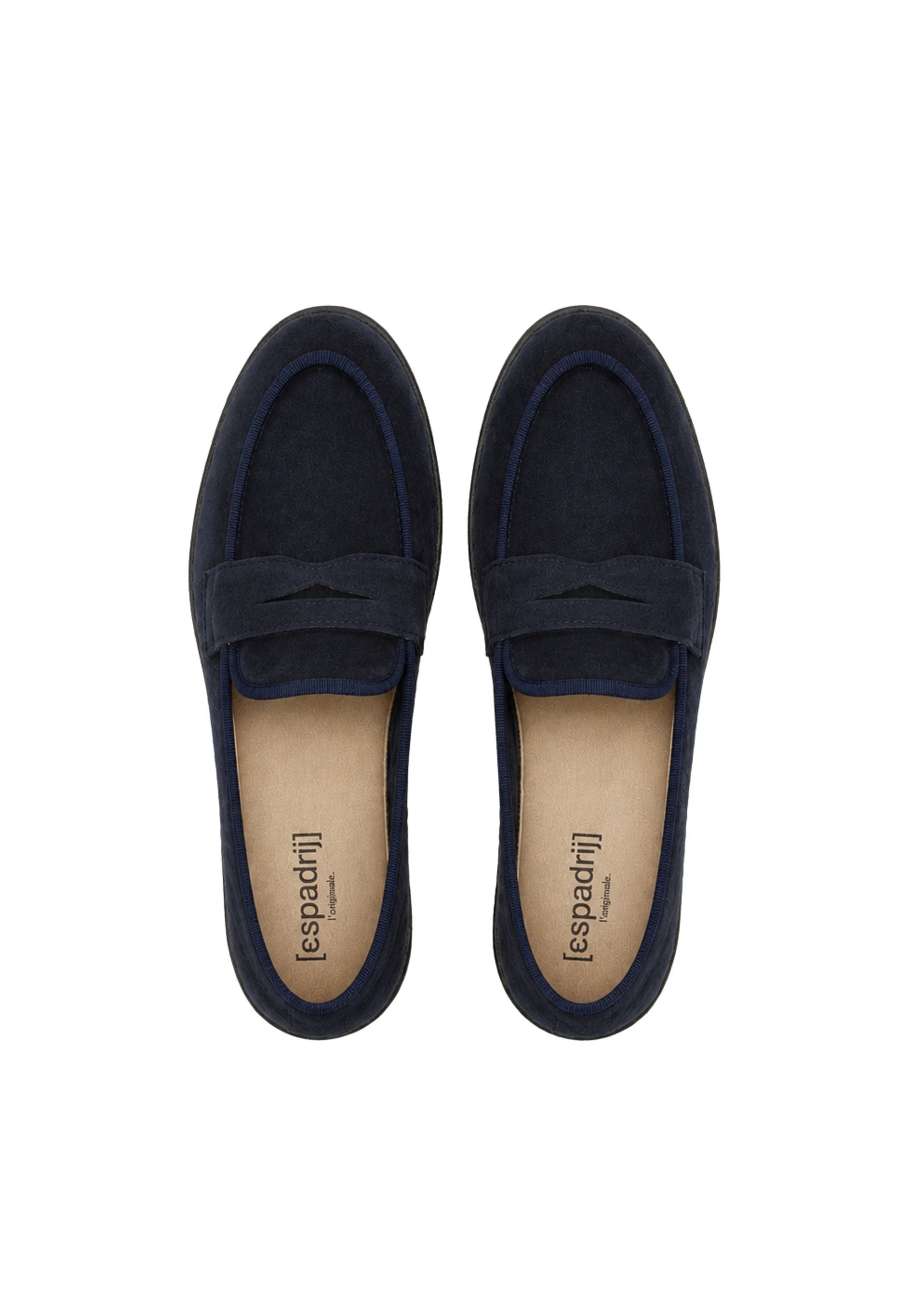 ESPADRIJ L'ORIGINALE Damen Slipper LOAFER CLASSIC VELOUR marine