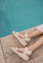 ESPADRIJ L'ORIGINALE Damen Sandalette BETTY MONO HIGH beige – Sandalen & Sandaletten – Bild 6