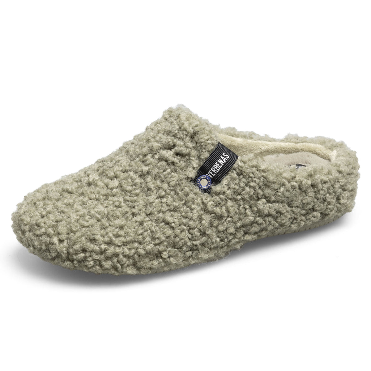 VERBENAS Damen Hausschuhe - YORK CURLY - verde