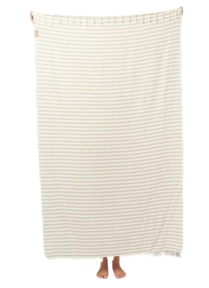 ESPADRIJ L'ORIGINALE - Strandtuch Stripes 950S - ecru sable