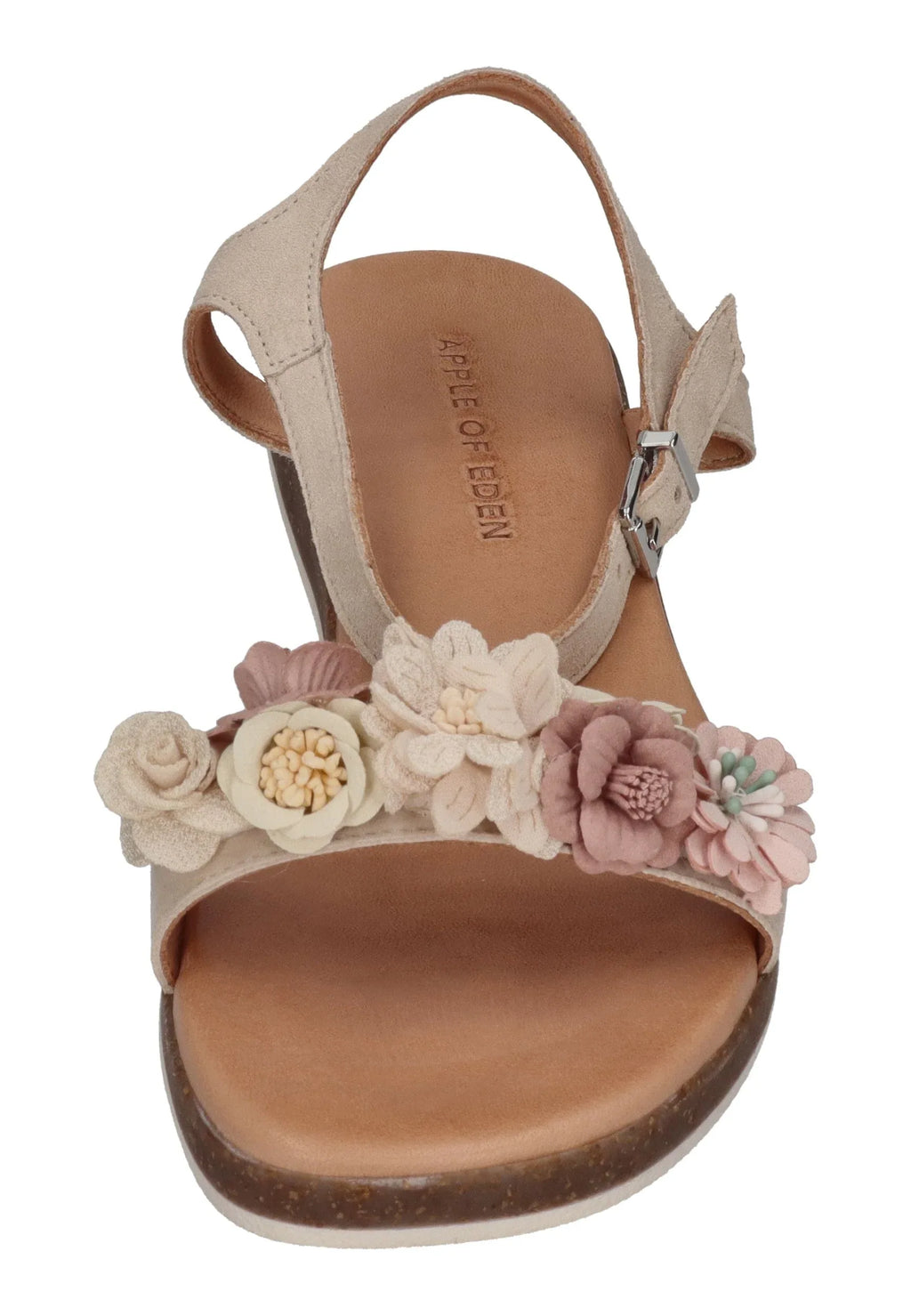 APPLE OF EDEN Damen Sandaletten ISA 68-F ivory flowers
