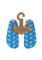 SLIPSTOP Kinder Hausschuhe Badeschuhe POSSEIDON Hai blue