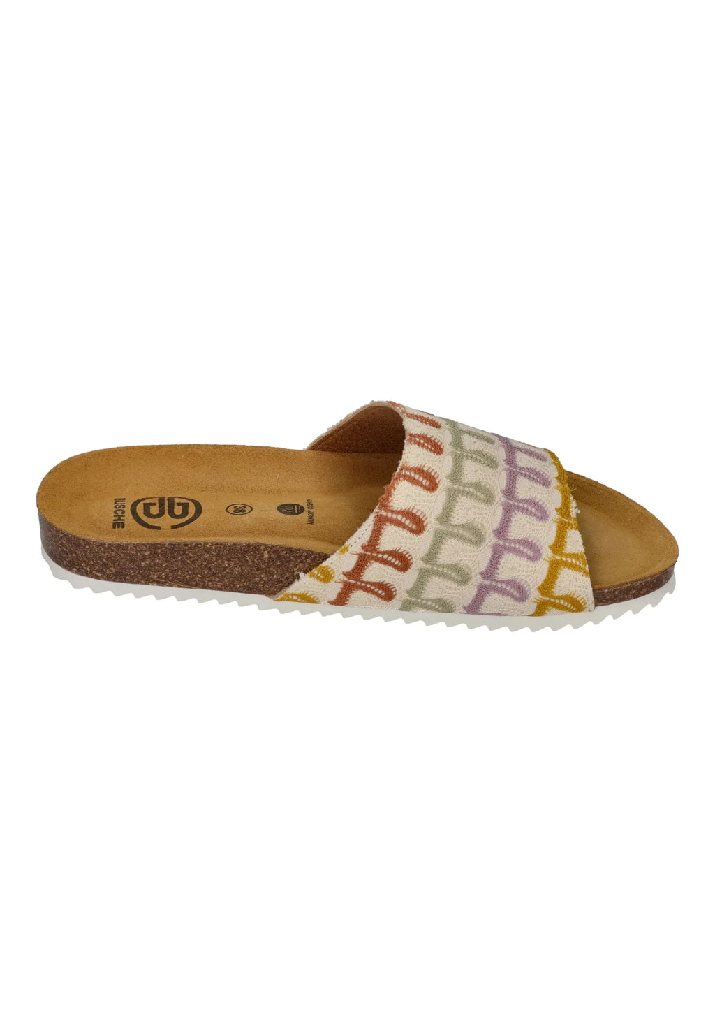 BUSCHE Damen Pantoletten DEL SOL 3028 fantasy citrus