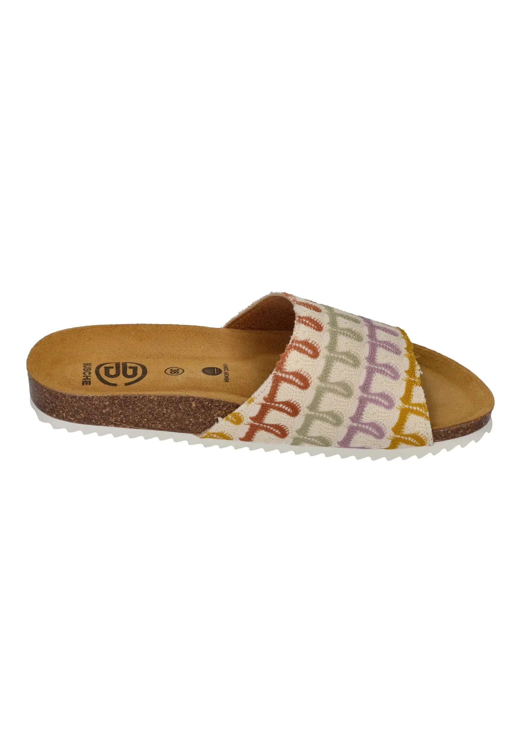 BUSCHE Damen Pantoletten DEL SOL 3028 fantasy citrus