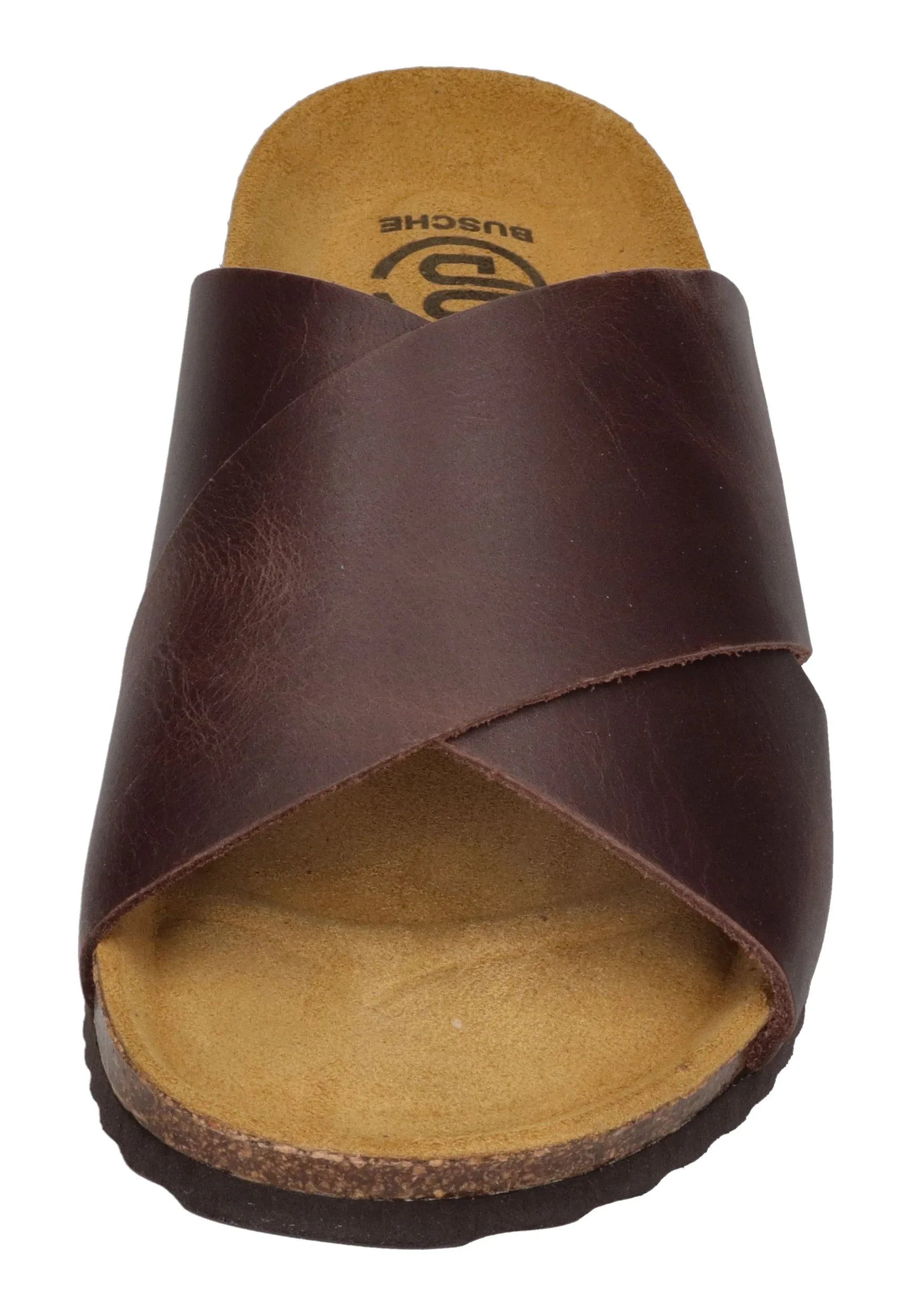 BUSCHE Damen Pantoletten Kreuzbandage MENORCA 3026 coffee – Pantoletten – Bild 3