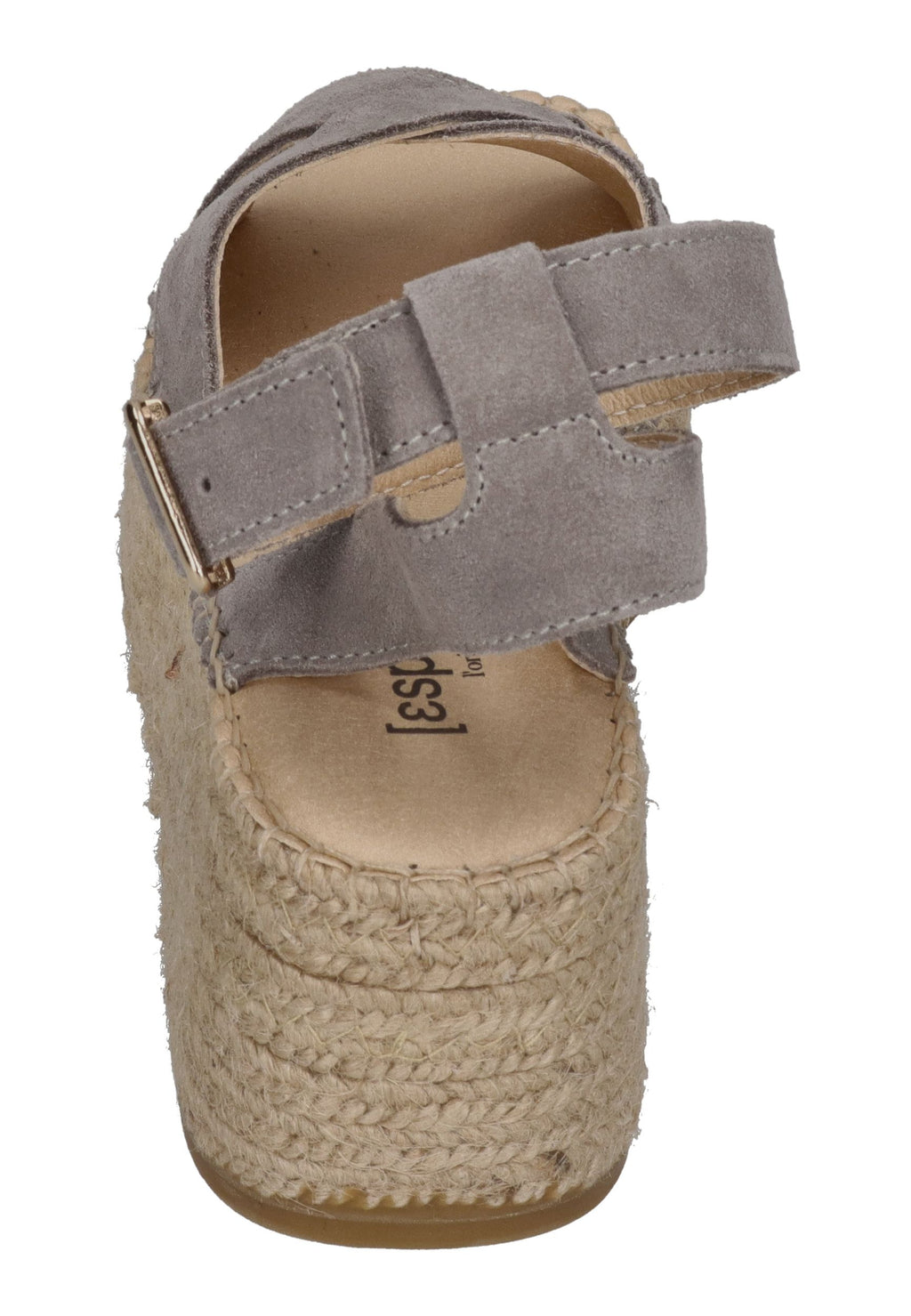 ESPADRIJ L'ORIGINALE Damen Sandalette CROIX VELOUR HIGH stone – Sandalen & Sandaletten – Bild 5