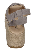 ESPADRIJ L'ORIGINALE Damen Sandalette CROIX VELOUR HIGH stone – Sandalen & Sandaletten – Bild 5