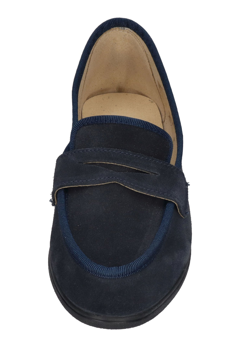 ESPADRIJ L'ORIGINALE Damen Slipper LOAFER CLASSIC VELOUR bleu fonce