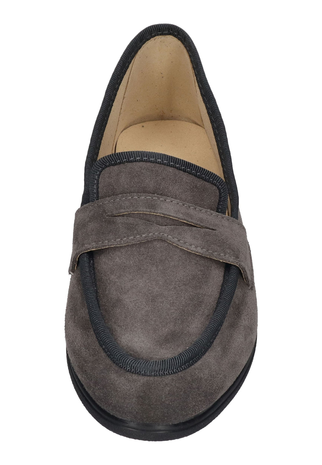 ESPADRIJ L'ORIGINALE Damen Slipper LOAFER CLASSIC VELOUR carbone