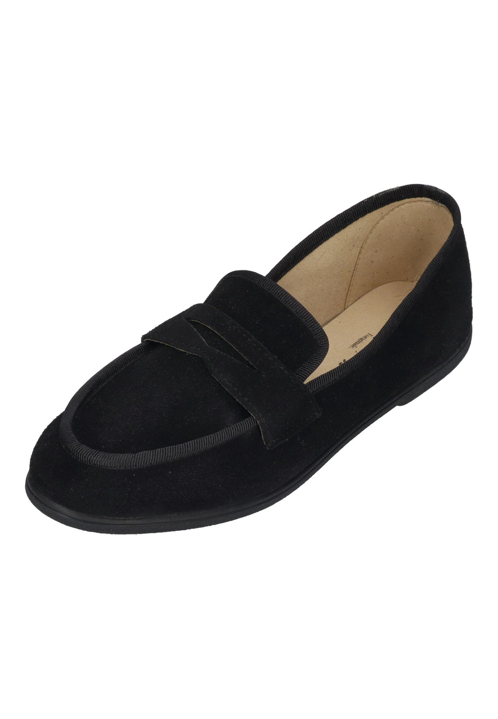 ESPADRIJ L'ORIGINALE Damen Slipper LOAFER CLASSIC VELOUR noir – Espadrilles