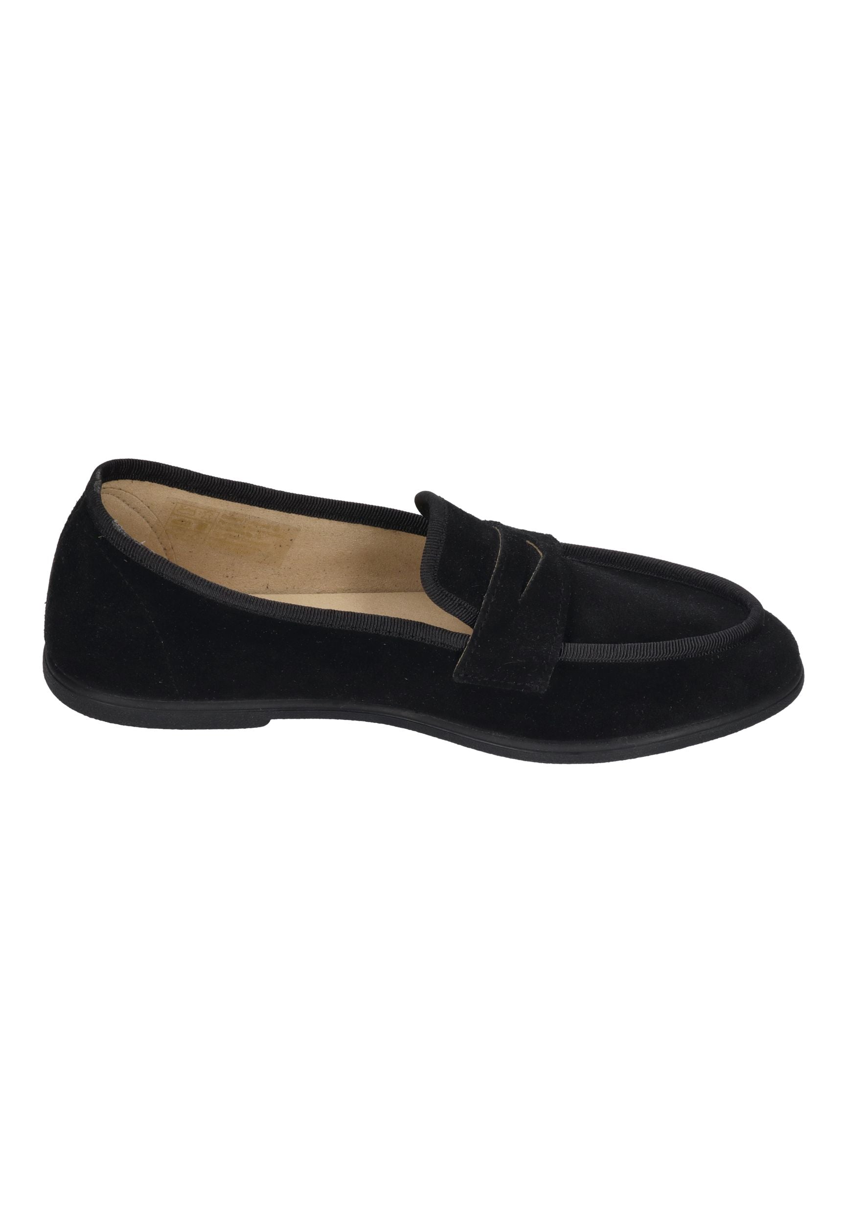 ESPADRIJ L'ORIGINALE Damen Slipper LOAFER CLASSIC VELOUR noir – Espadrilles – Bild 4