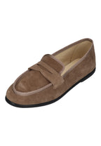 ESPADRIJ L'ORIGINALE Damen Slipper LOAFER CLASSIC VELOUR tabacco – Espadrilles