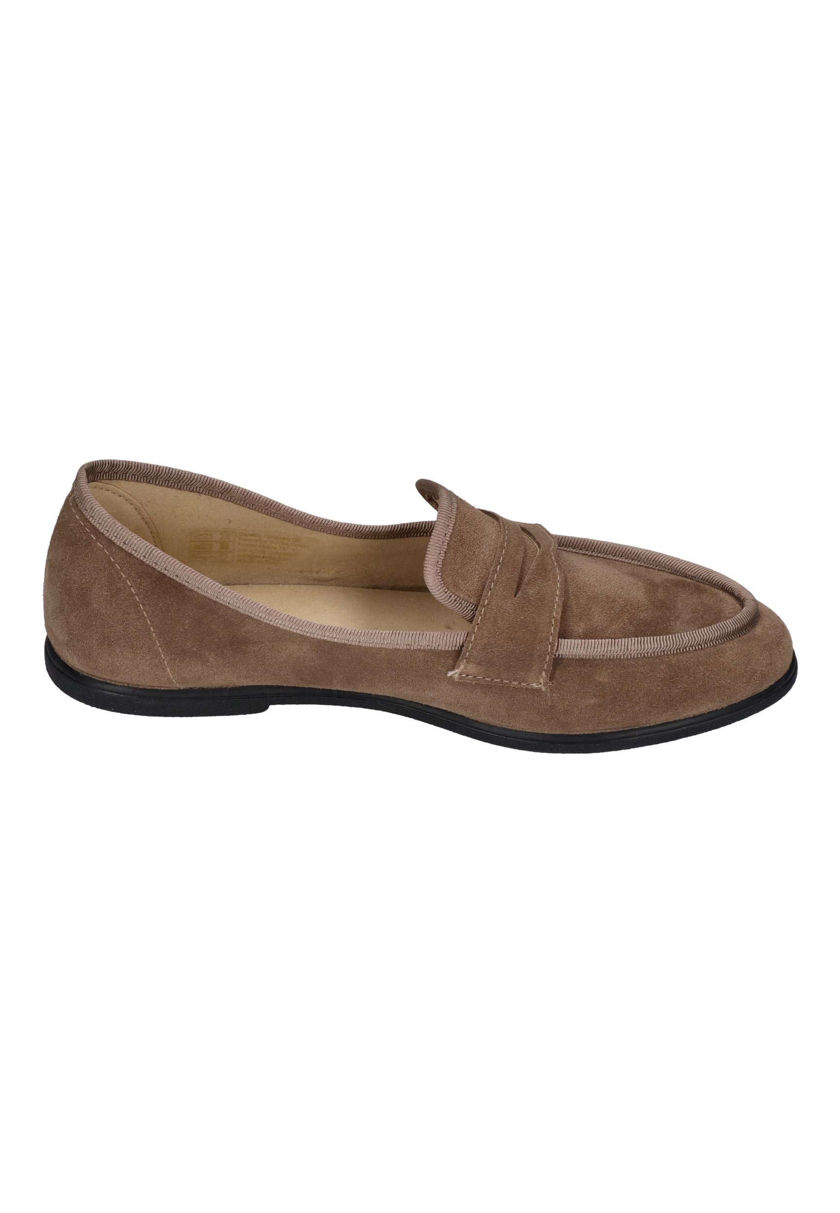 ESPADRIJ L'ORIGINALE Damen Slipper LOAFER CLASSIC VELOUR tabacco – Espadrilles – Bild 4
