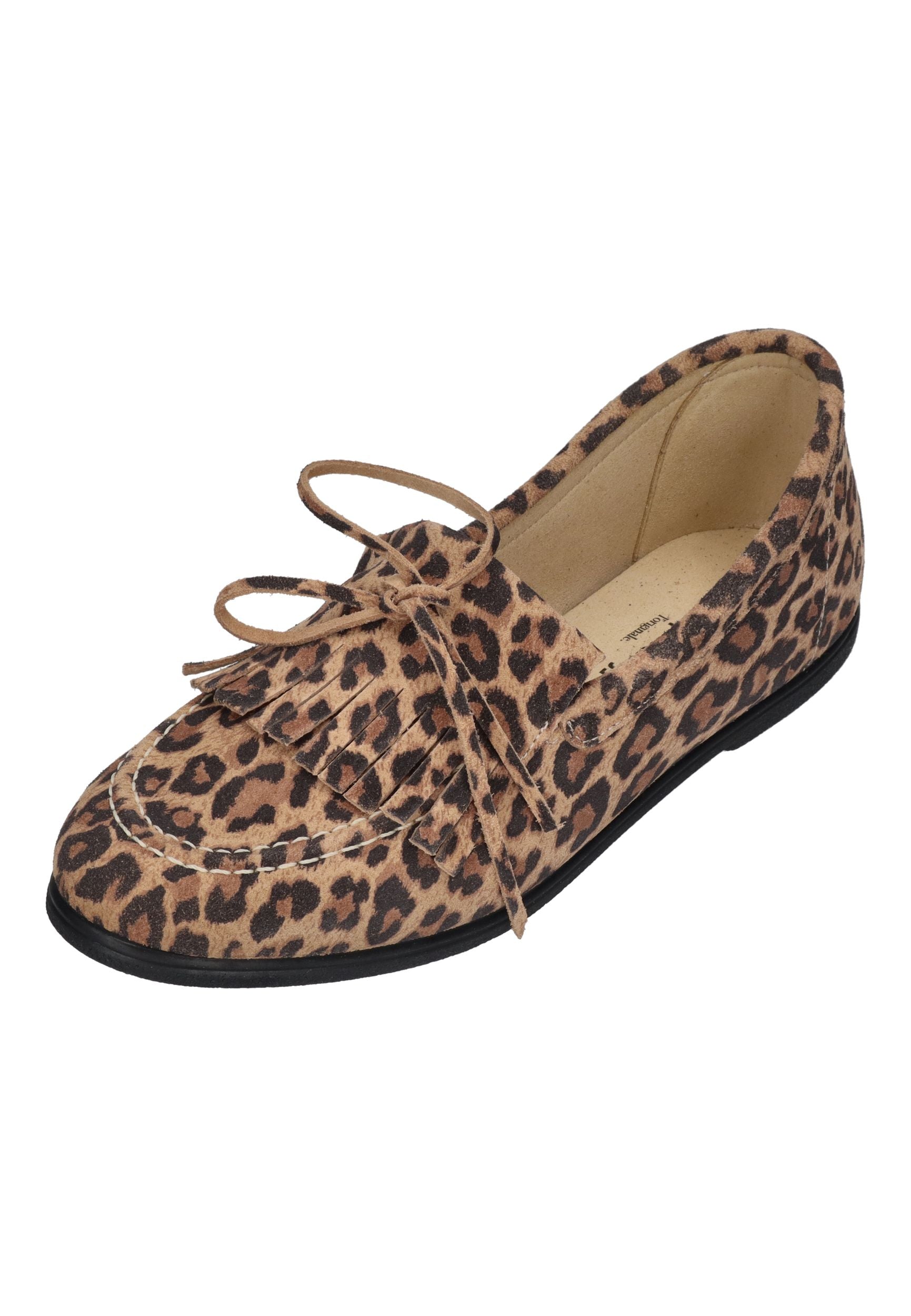 ESPADRIJ L'ORIGINALE Damen MOCASSIN VELOUR LEO leopard
