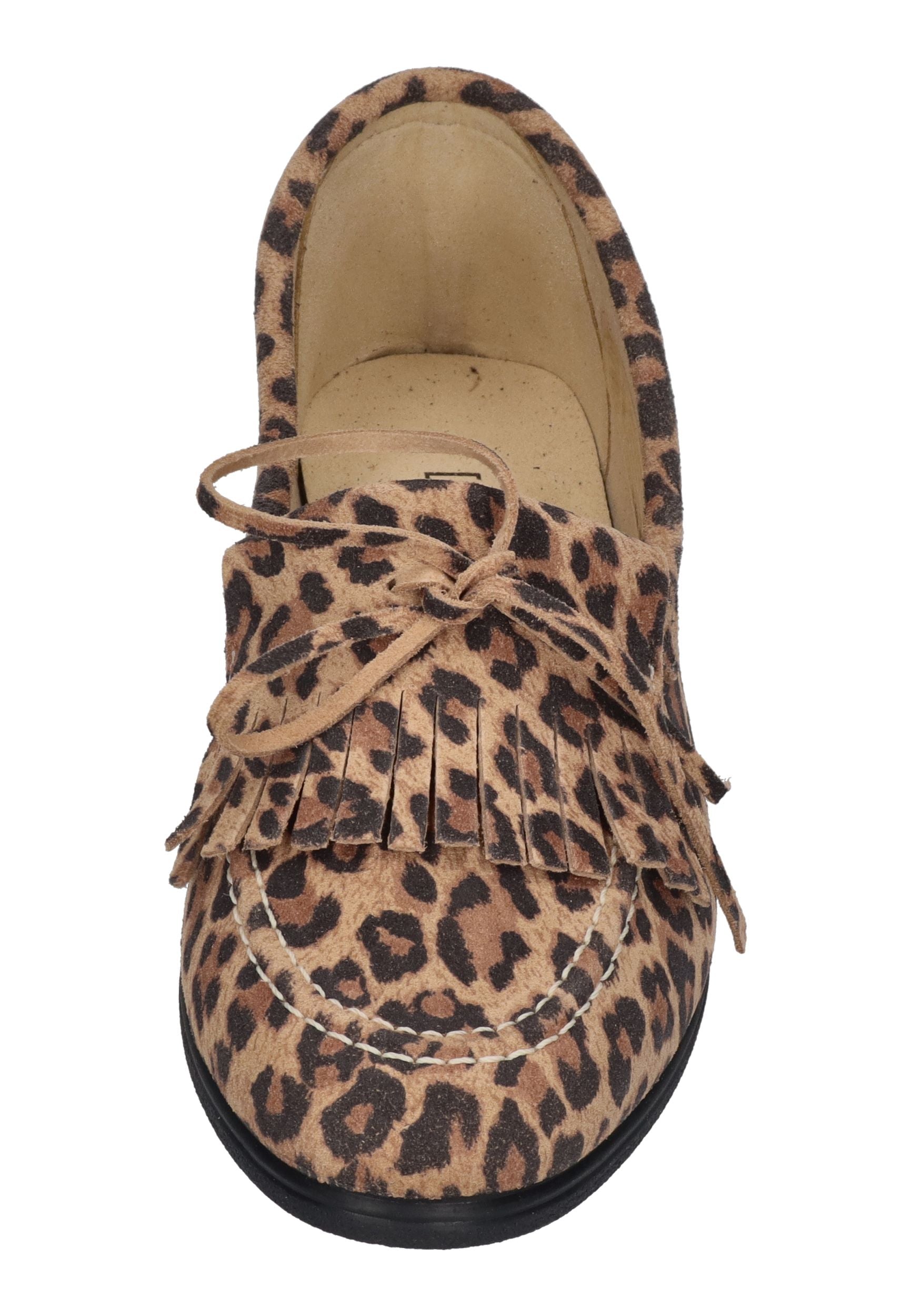 ESPADRIJ L'ORIGINALE Damen MOCASSIN VELOUR LEO leopard
