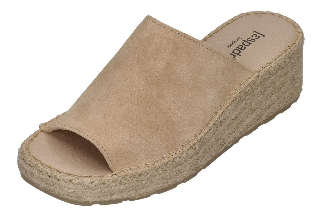 ESPADRIJ L'ORIGINALE Damen PANTOLETTE WEDGE beige
