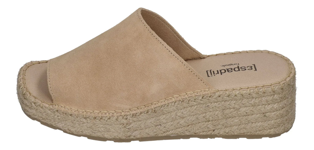 ESPADRIJ L'ORIGINALE Damen PANTOLETTE WEDGE beige