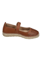 ESPADRIJ L'ORIGINALE Damen Espadrilles BALLERINE GRILLE cognac