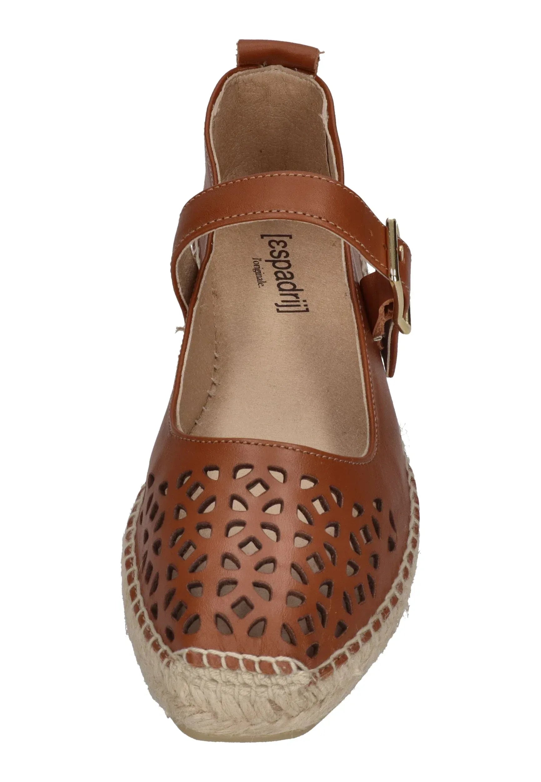 ESPADRIJ L'ORIGINALE Damen Espadrilles BALLERINE GRILLE cognac