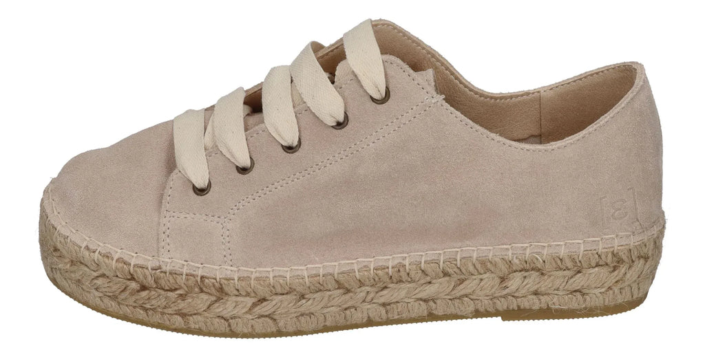 ESPADRIJ L'ORIGINALE Damen Espadrilles - BASKET VELOUR - beige