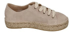 ESPADRIJ L'ORIGINALE Damen Espadrilles - BASKET VELOUR - beige