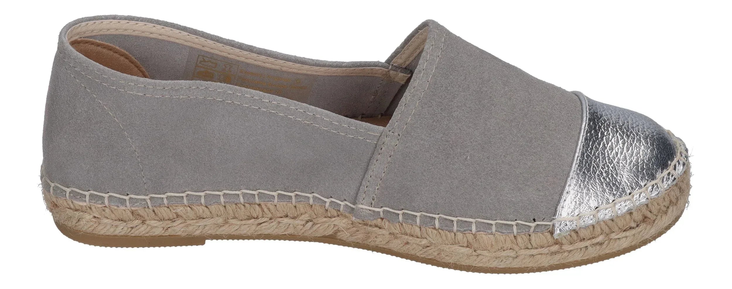 ESPADRIJ L'ORIGINALE Damen Espadrilles - CLASSIC CAP3  - gris