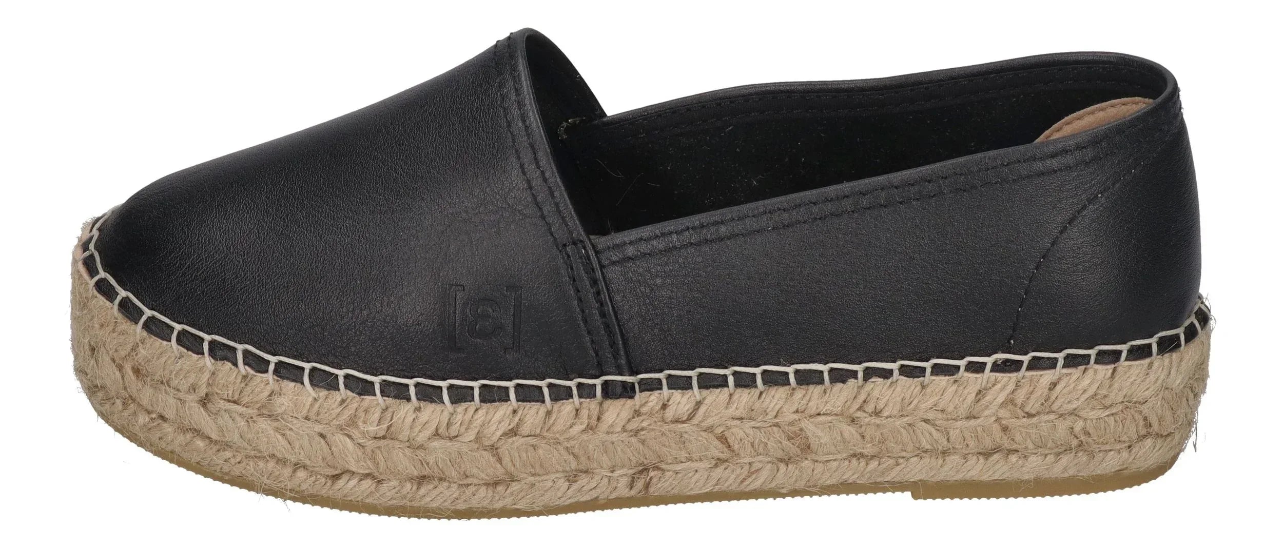ESPADRIJ L'ORIGINALE Damen Espadrilles - CLASSIC CUIR HIGH - noir