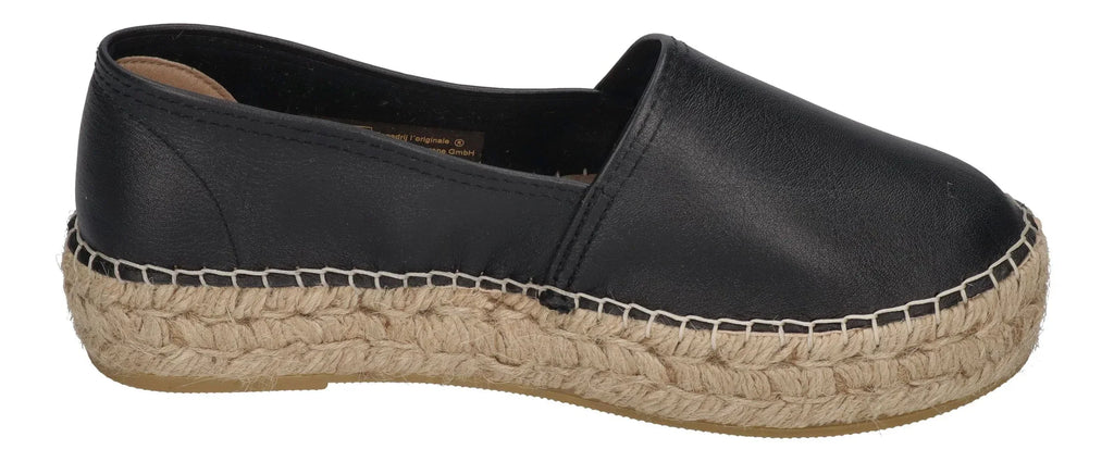 ESPADRIJ L'ORIGINALE Damen Espadrilles - CLASSIC CUIR HIGH - noir