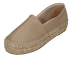 ESPADRIJ L'ORIGINALE Damen Espadrilles - CLASSIC CUIR HIGH - taupe